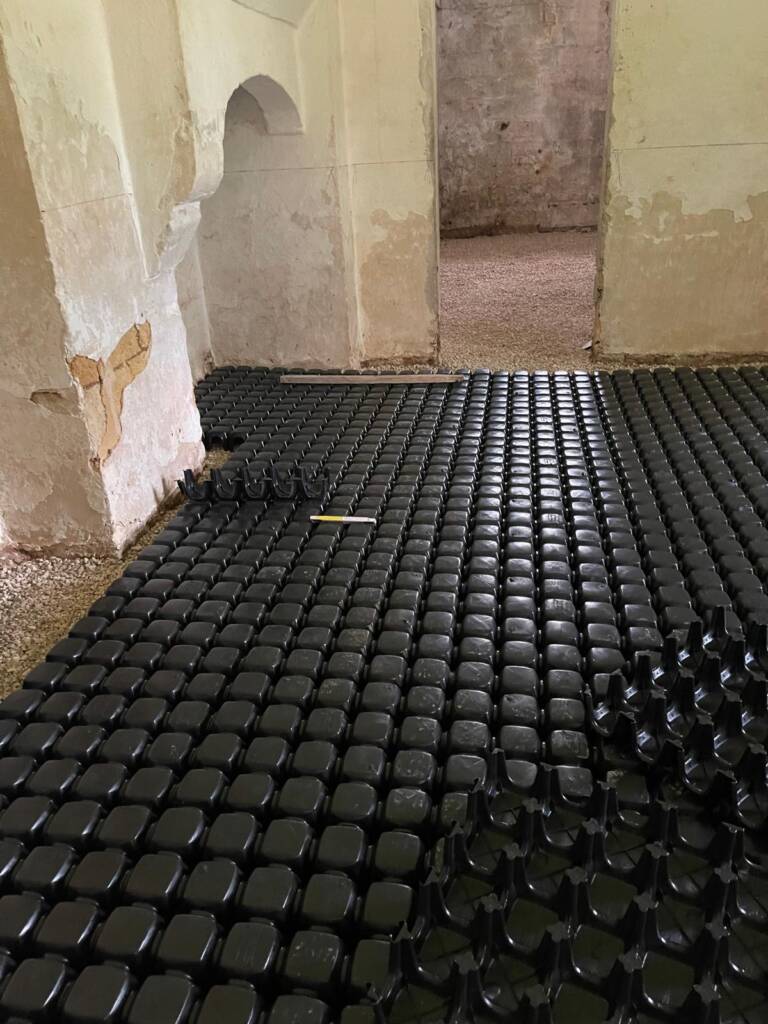 Intervento di ripristino umidità dí risalita masseria Nel Salento