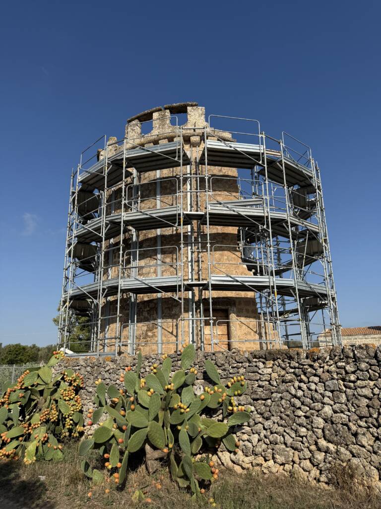 Restauro torre colombaia masseria torre CHIANCA