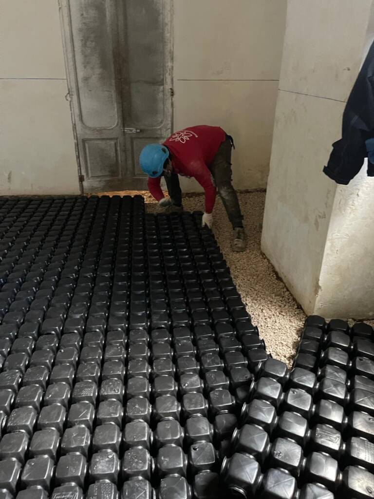 Intervento di ripristino umidità dí risalita masseria Nel Salento