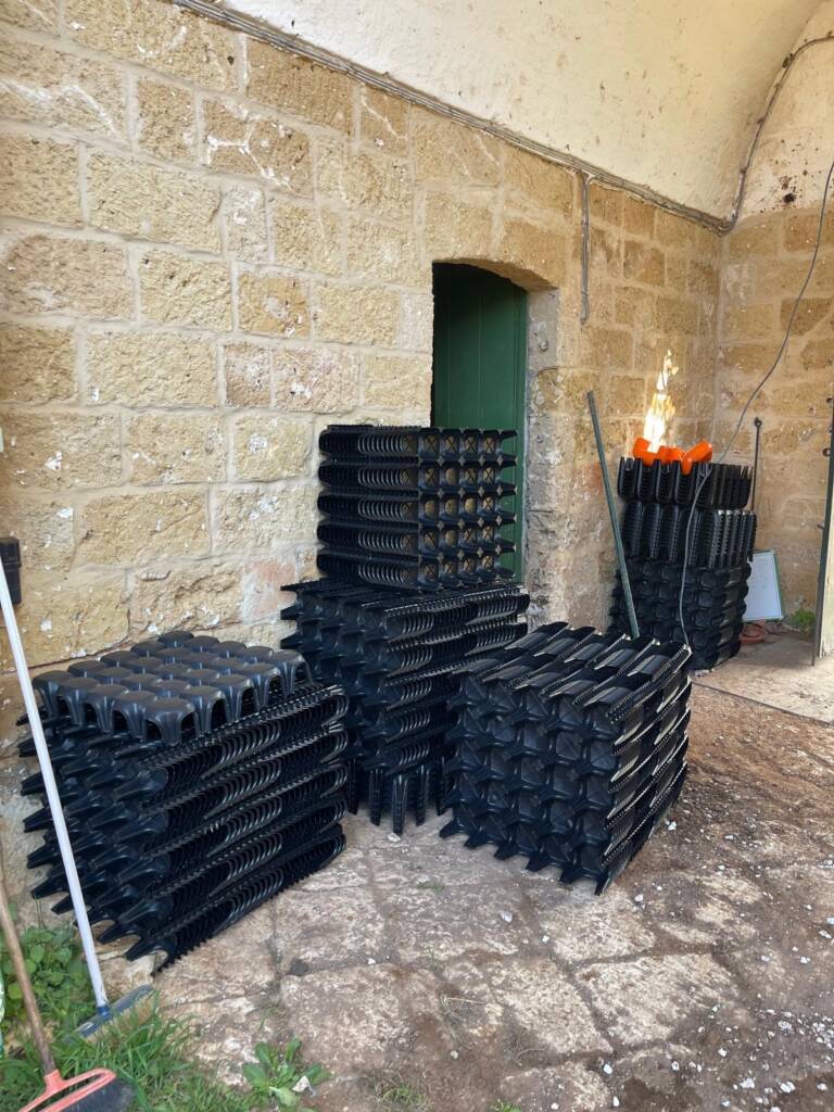 Intervento di ripristino umidità dí risalita masseria Nel Salento